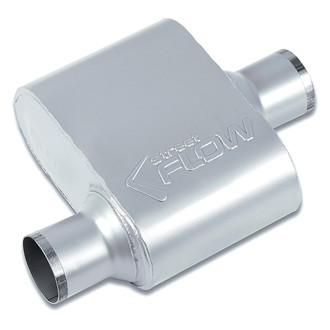 Street Flow® - Aluminized Steel Oval 1 Chamber Exhaust Muffler