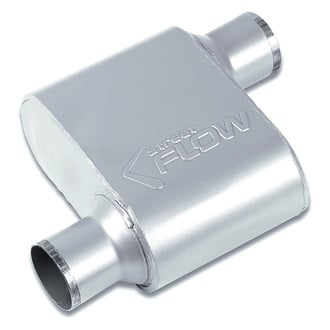 Street Flow® - Aluminized Steel Oval 1 Chamber Exhaust Muffler