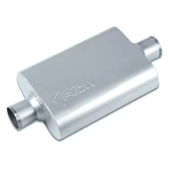 Street Flow® - Aluminized Steel Oval 2 Chamber Exhaust Muffler