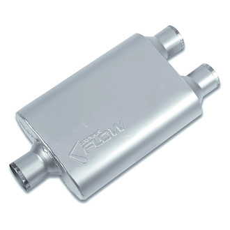 Street Flow® - Aluminized Steel Oval 2 Chamber Exhaust Muffler