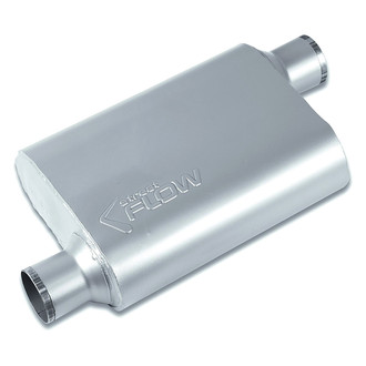 Street Flow® - Aluminized Steel Oval 2 Chamber Exhaust Muffler
