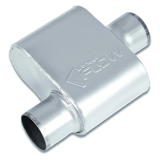 Street Flow® - Aluminized Steel Oval 1 Chamber Exhaust Muffler