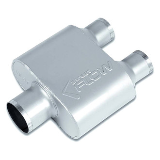 Street Flow® - Aluminized Steel Oval 1 Chamber Exhaust Muffler