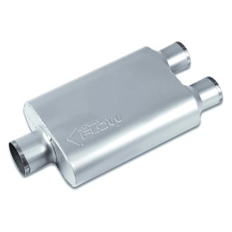 Street Flow® - Aluminized Steel Oval 2 Chamber Exhaust Muffler