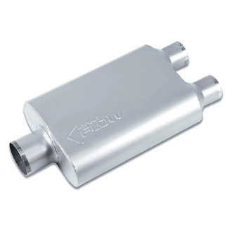 Street Flow® - Aluminized Steel Oval 2 Chamber Exhaust Muffler