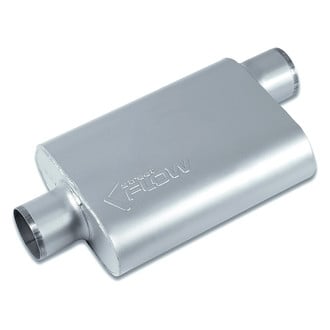 Street Flow® - Aluminized Steel Oval 2 Chamber Exhaust Muffler