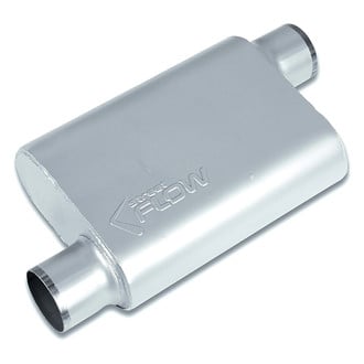 Street Flow® - Aluminized Steel Oval 2 Chamber Exhaust Muffler
