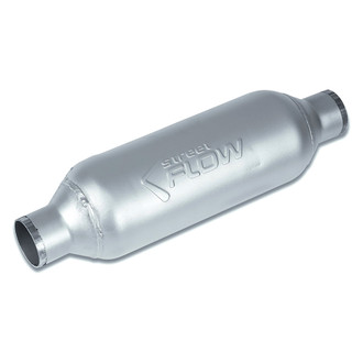 Street Flow® - Aluminized Steel Round Cylindrical Exhaust Muffler