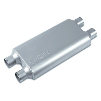 Street Flow® - Aluminized Steel Oval 3 Chamber Exhaust Muffler