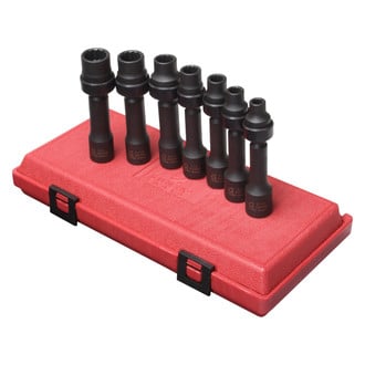 Sunex® - 7-piece SAE Drive Line Limited Clearance Impact Socket Set