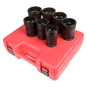 Sunex® - 7-piece Truck Pinion Locknut Impact Socket Set