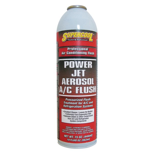Supercool® - Power Jet 15 oz R-134a, R-1234yf, R-12 A/C Aerosol Flush Refill Cannister