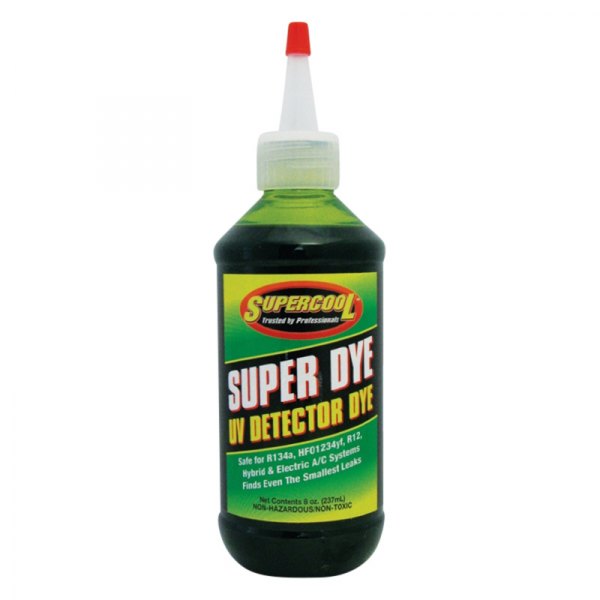 Supercool® - 8 oz. Green UV Leak Detection Dye Concentrate with Squeeze Tip Bottle