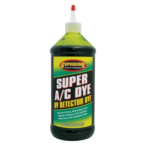 Supercool® - 32 oz. Green UV Leak Detection Dye Concentrate with Squeeze Tip Bottle