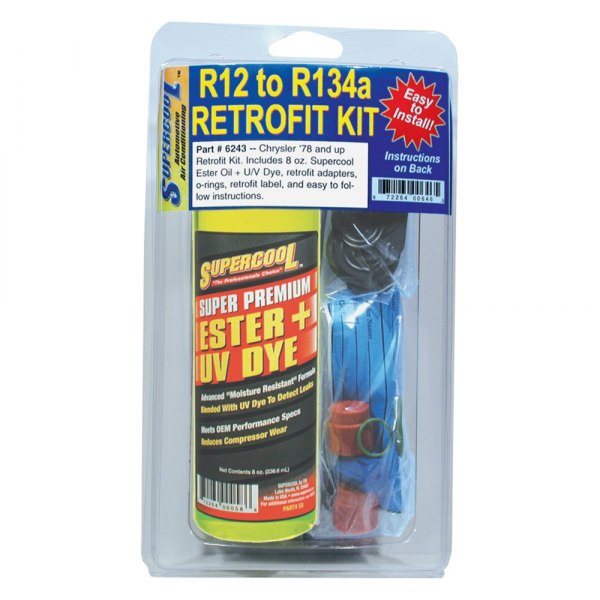 Supercool® - R12 to R134a Single Application Retrofit Kit