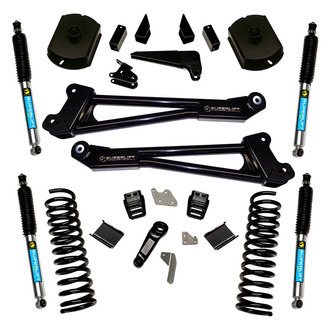 Superlift® - 4" x 4" Radius Arm Front and Rear Suspension Lift Kit