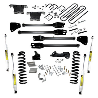 Superlift® - 4" x 2.5" 4-Link Front and Rear Suspension Lift Kit