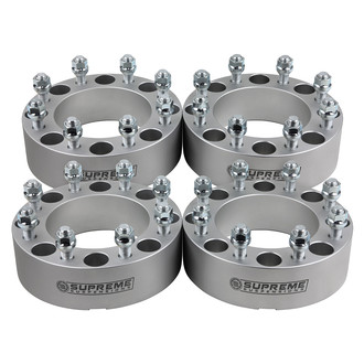 Supreme Suspensions® - Pro Billet Silver Wheel Adapter Set