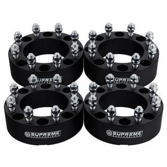 Supreme Suspensions® - Pro Billet Black Wheel Adapter Set