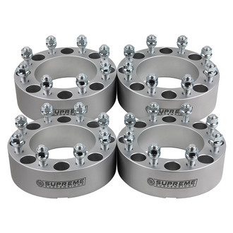 Supreme Suspensions® - Pro Billet Silver Wheel Adapter Set