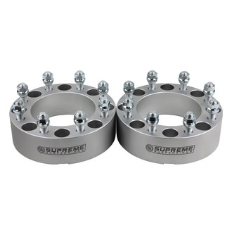 Supreme Suspensions® - Pro Billet Silver Wheel Spacer Set