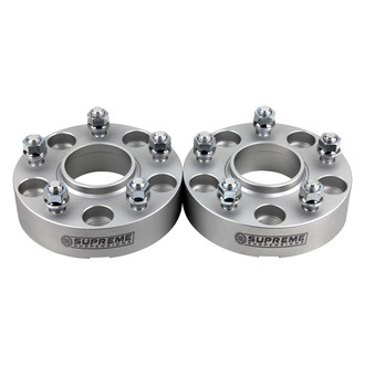 Supreme Suspensions® - Pro Billet Silver Wheel Spacer Set