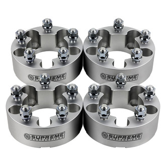 Supreme Suspensions® - Pro Billet Silver Wheel Spacer Set
