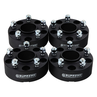 Supreme Suspensions® - Pro Billet Black Wheel Spacer Set