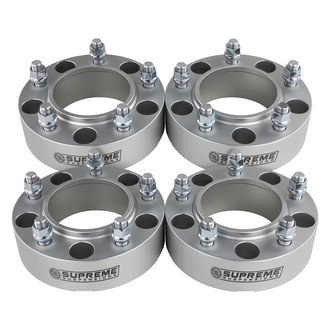 Supreme Suspensions® - Pro Billet Silver Wheel Spacer Set