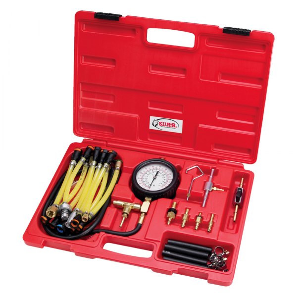 SUR&R® - 0 to 120 psi Deluxe Fuel Injection Pressure Tester Kit