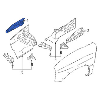 Suzuki OE - Front Right Fender Rail