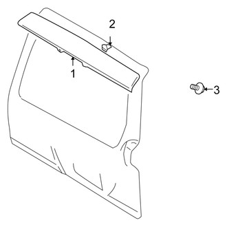 Suzuki OE - Back Door - Rear Spoiler (2.5L)