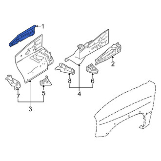 Suzuki OE - Front Right Fender Rail