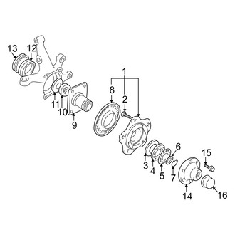 Suzuki OE - Front Suspension - Hub Assembly (JLX / JX)