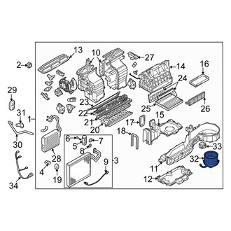 Suzuki OE - HVAC Blower Motor Assembly