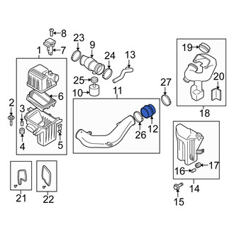Suzuki OE - Engine Air Intake Hose Adapter