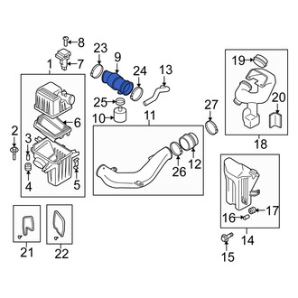 Suzuki OE - Engine Air Intake Hose