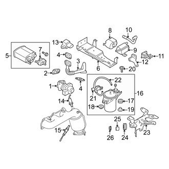 Suzuki OE - Emission System - Emission Components (Base / Luxury / XSport)