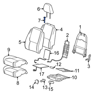 Suzuki OE - Front Left Headrest Guide