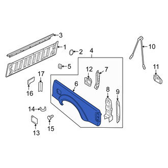 Suzuki OE - Rear Left Truck Bed Panel