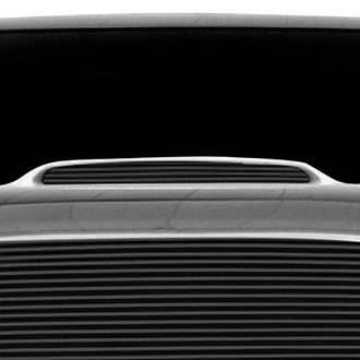 T-Rex® - 1-Pc Black Horizontal Billet Hood Scoop Grille