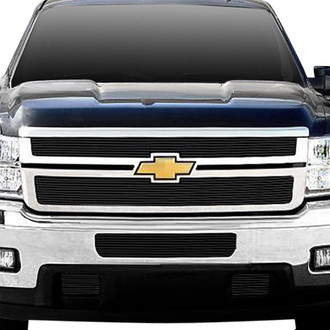 T-Rex® - 2-Pc Black Horizontal Billet Tow Hook Grilles