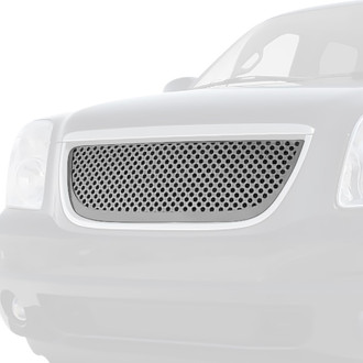T-Rex® - 1-Pc Denali Style Polished Round Punch Laser Cut Main Grille