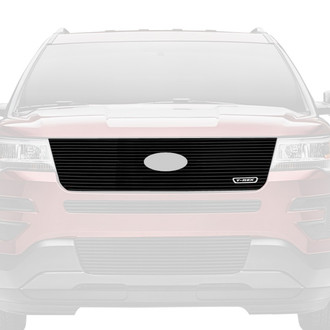 T-Rex® - 1-Pc Black Horizontal Laser Cut Billet Main Grille