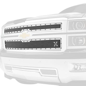 T-Rex® - 2-Pc X-Metal Series Polished Formed Woven Wire Mesh Main Grille