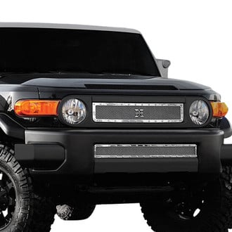 T-Rex® - 1-Pc X-Metal Series Polished Formed Woven Wire Mesh Bumper Grille