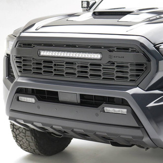 T-Rex® - 1-Pc ZROADZ Series Black Laser Cut Main Grille with 1 x 20" LED Light Bar
