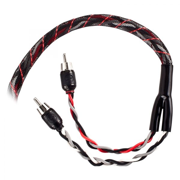 T-Spec® - v12 Series 1 x Male to 2 x Female RCA Cable Y-Adapter with High Quality Braided Jacket