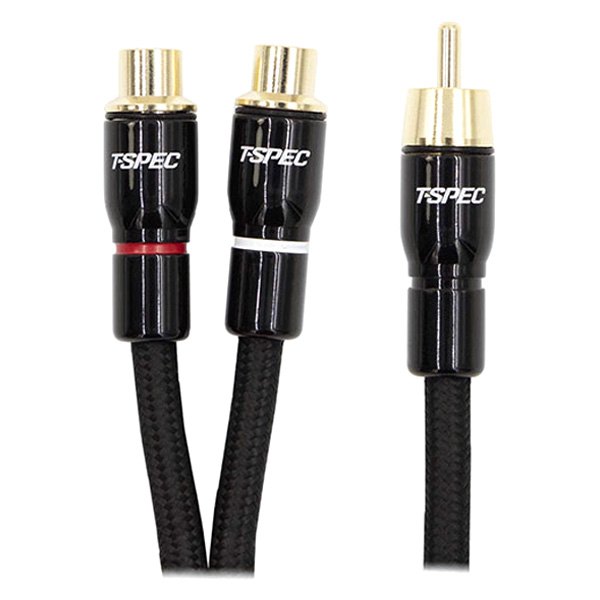 T-Spec® - v16 Series 1 x Male to 2 x Female RCA Cable Y-Adapter with Polyethylene Foam Insulated Jacket