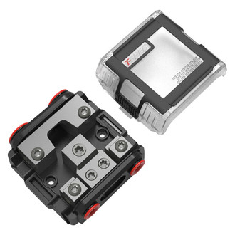 T-Spec® - mini ANL Fused Black Nickel Plated All-in-One Power & Ground Distribution Block